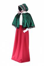 Ladies Victorian Dickensian Carol Singer Day Costume Size 8 - 10